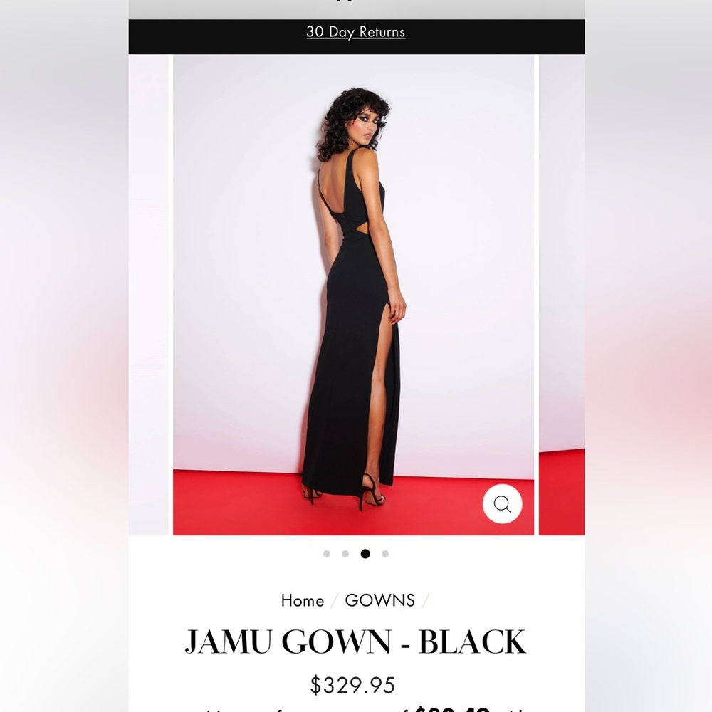 Black Cut Out Maxi Dress - Effie Kats Jamu Gown - Worn Once! View 2